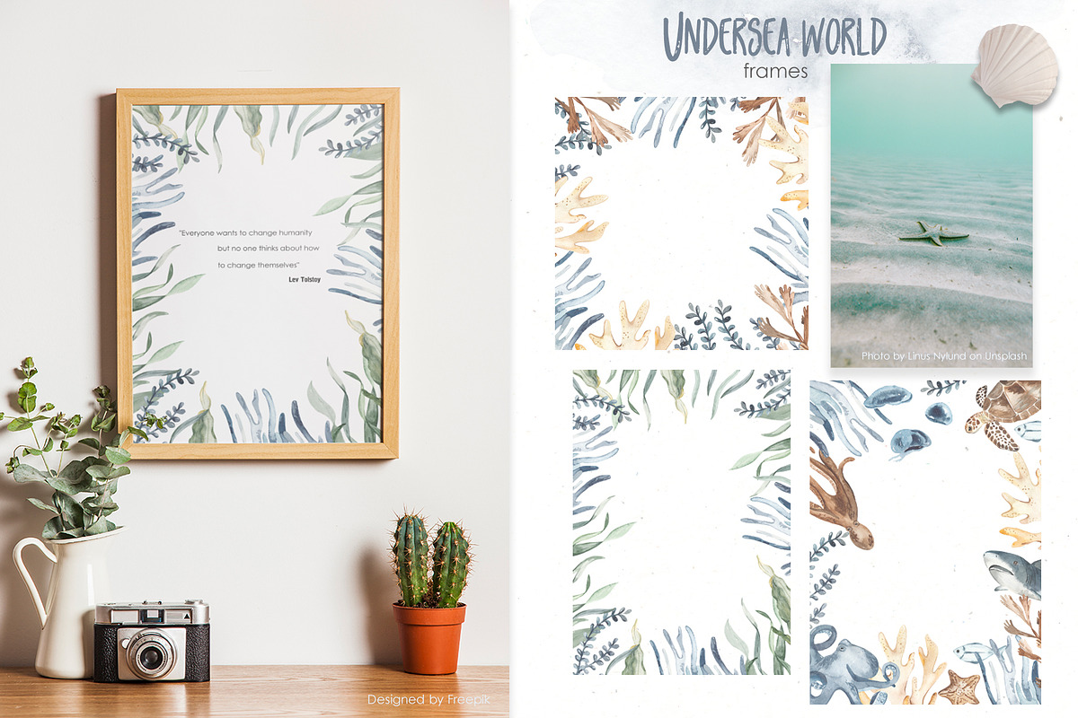 Undersea world Watercolor Part II, an Animal Illustration by Marina Ermakova (Photo 9 of 13)