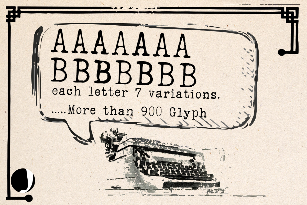 typrighter-Amazing Typewriter Font, a Serif Font by Jadugar Design Studio (Photo 4 of 9)
