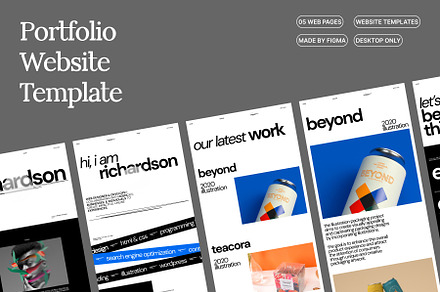 Richardson figma portfolio website