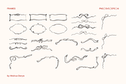 Whimsical Pencil Doodles Clipart, an Object Graphic by Walrus Darya (Thumbnail 6 of 11)