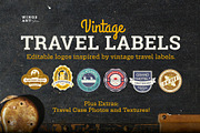 Travel Labels and Badges, a Branding & Logo Template by Wingsart Studio (Thumbnail 1 of 7)