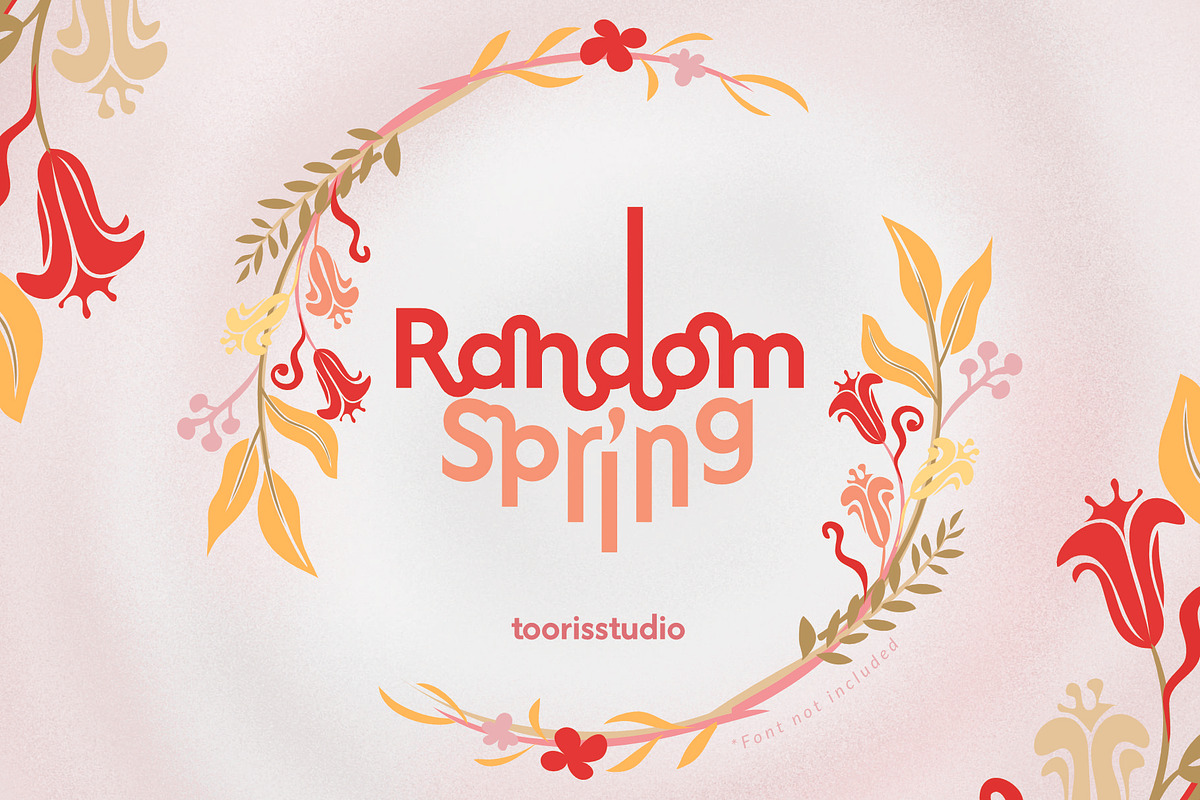 Random Spring Floral vol-1, a Decorative Illustration by Tooris (Photo 2 of 11)