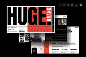 HUGE | Brand Proposal Template, a Presentation Template by TemplateFolio-Shop