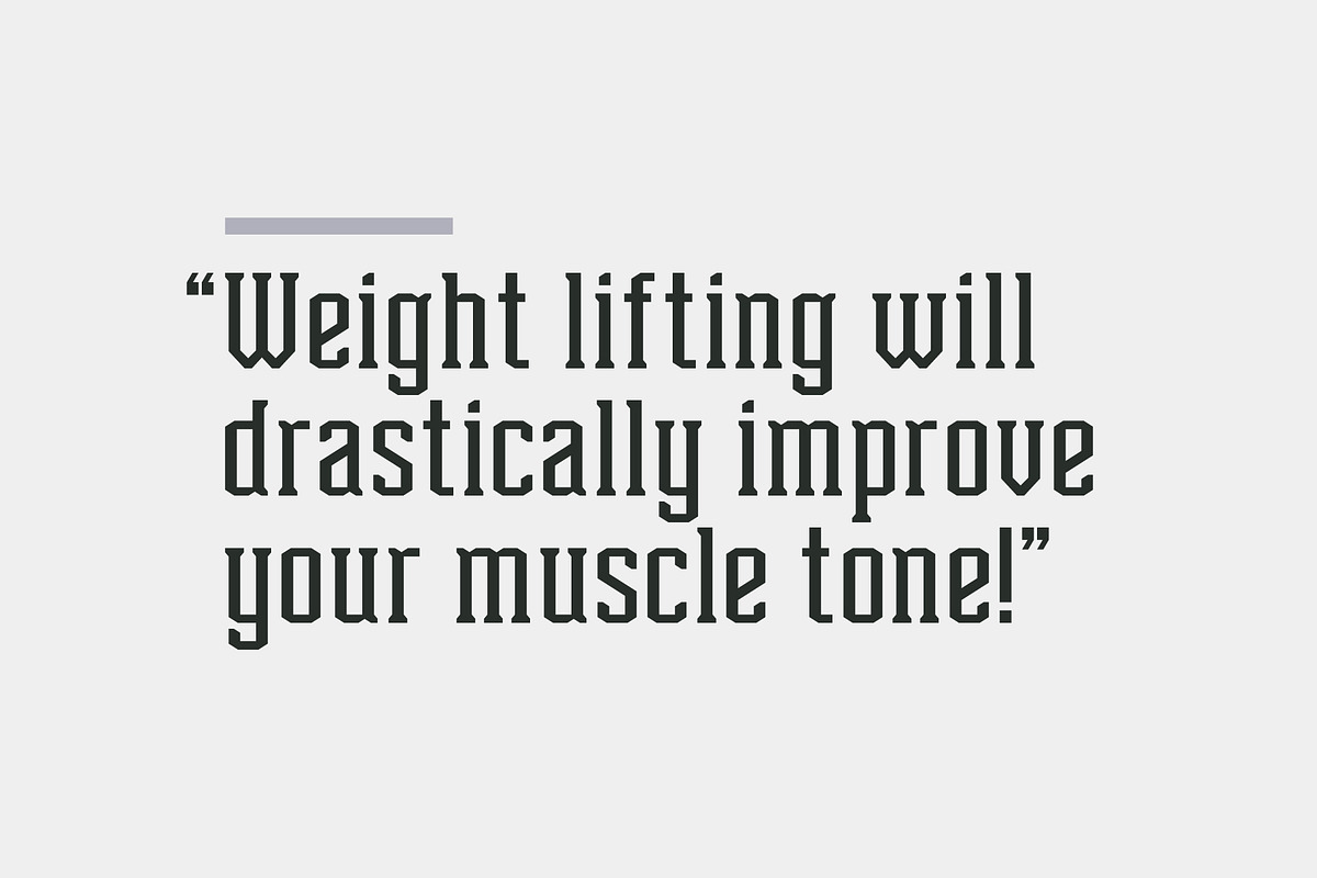 T415 Barbell, a Slab Serif Font by Type415™ (Photo 5 of 6)
