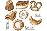 Pattern and set with baking, a Pattern Graphic by Melniklenart (Thumbnail 2 of 3)
