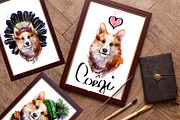 Set corgi dog fineart .6 styles, an Animal Illustration by art_mouse (Thumbnail 5 of 7)