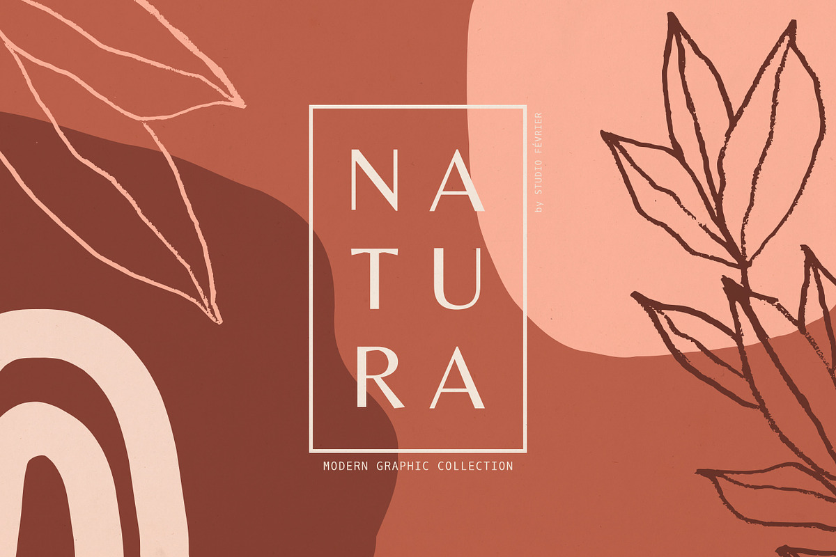 Natura | Modern Graphics Set, a Background Graphic by Studio Fevrier (Photo 1 of 11)