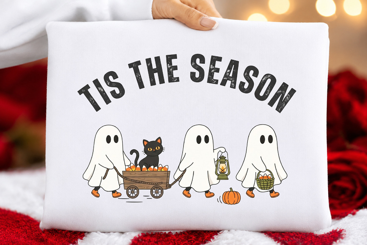 Tis the Season Ghost PNG, a Seasonal Illustration by DreamCafeArt (Photo 5 of 7)