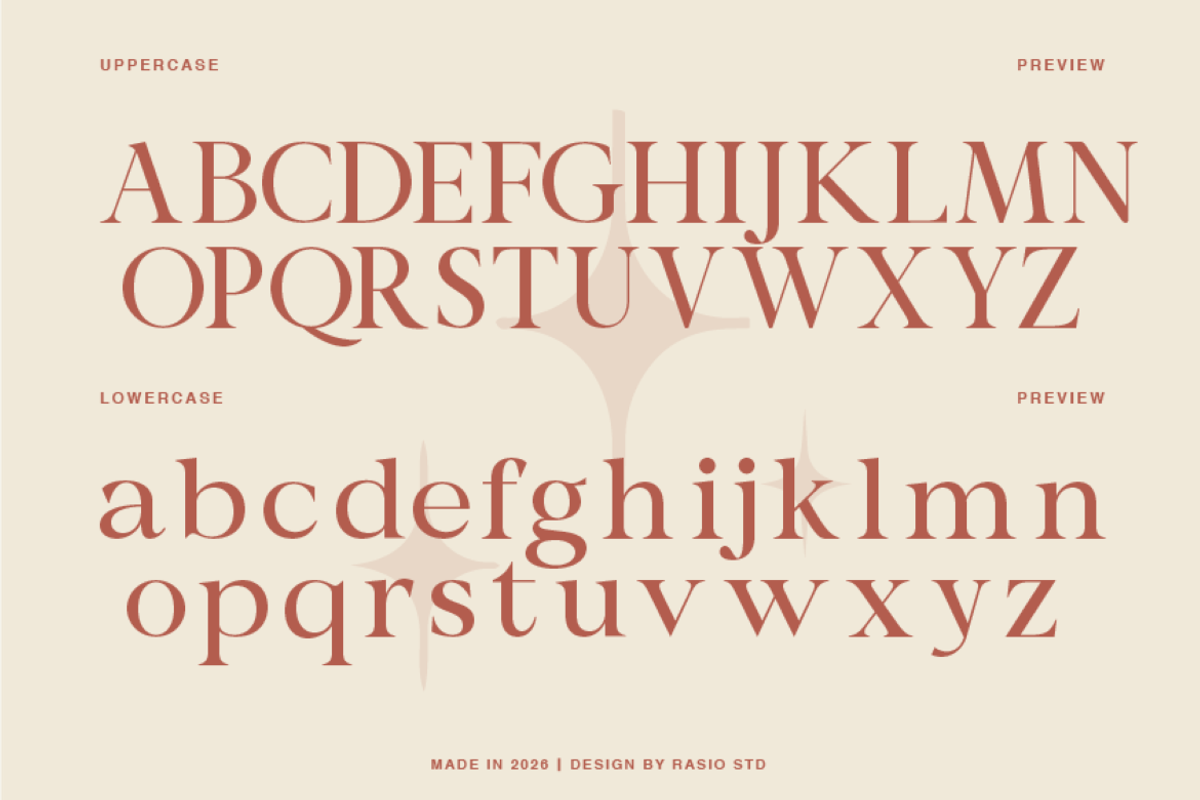 Valmia Modern Elegant Typeface Font, a Serif Font by Rasio Studio (Photo 2 of 9)