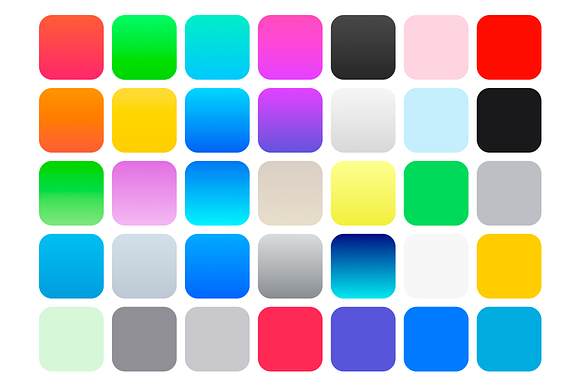 iOS 7 Color Swatches & Gradients preview 2