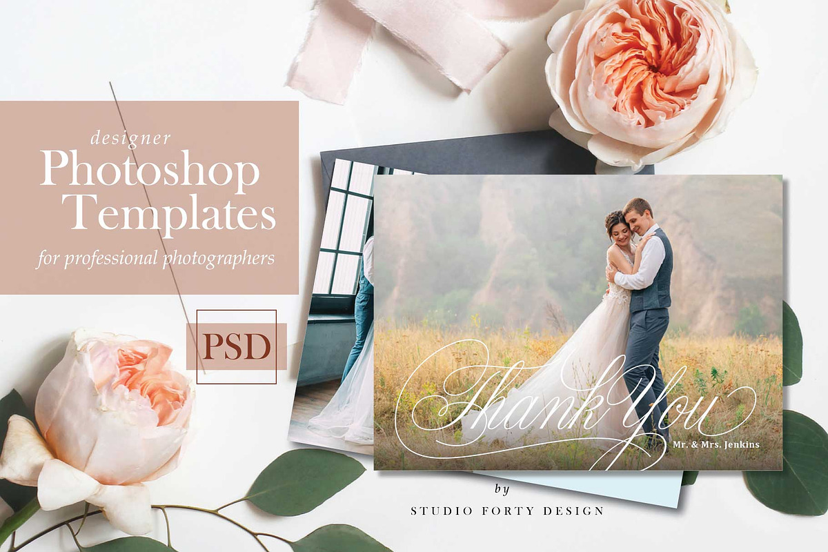 Scripted Thank You TY100, an Invitation Template by Studio Forty Design (Photo 1 of 5)