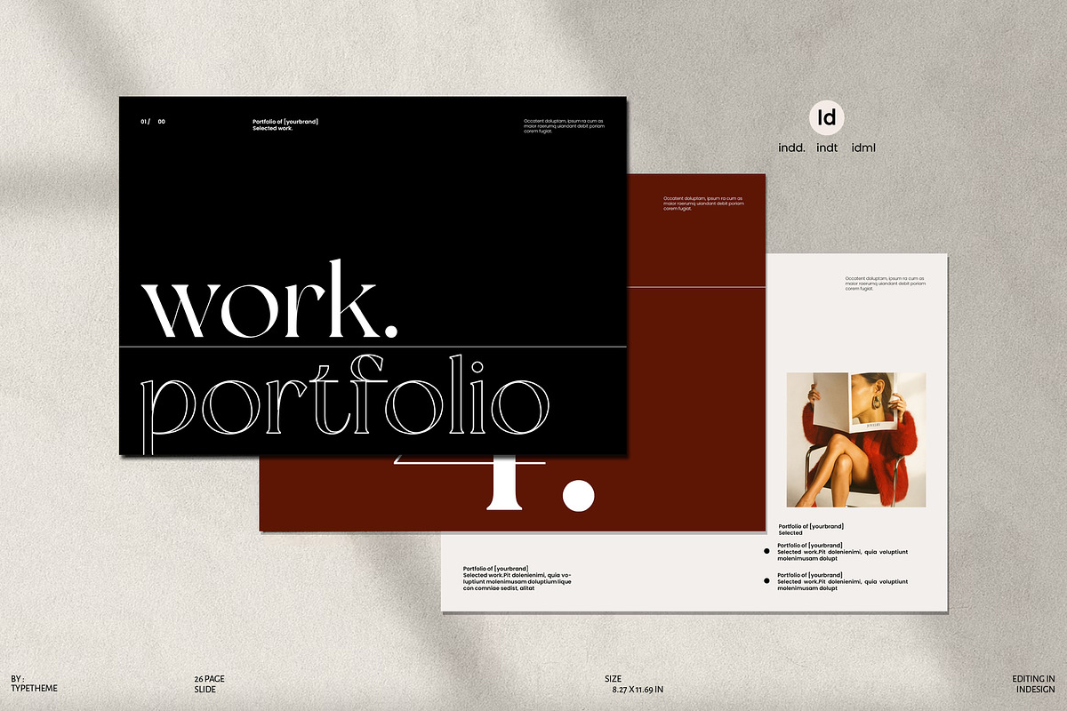 Neue Portfolio & Resume Template, a Brochure Template by Aura Agency (Photo 1 of 11)