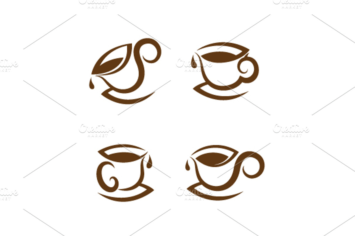 coffee cup icon set, an Icon by Watchada's factory
