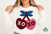 Valentine Knitted XOXO Heart Cherrie, an Illustration by Craft Nest (Thumbnail 5 of 7)