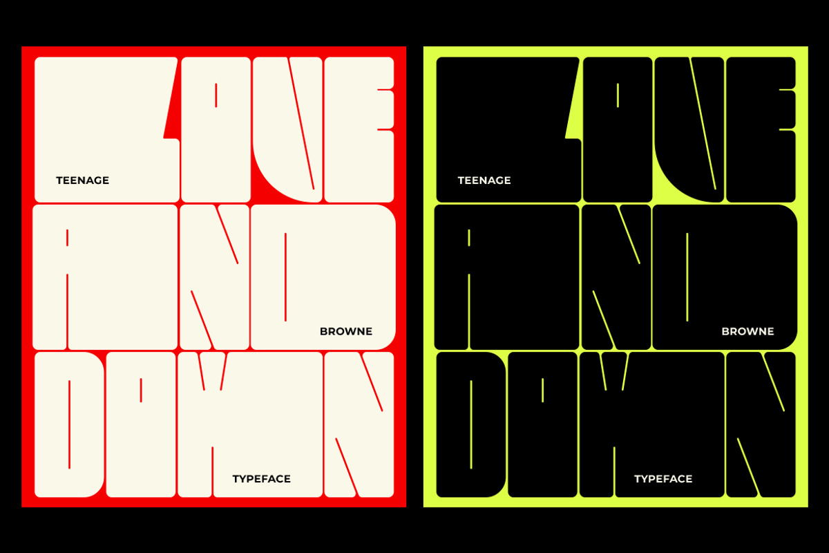 Teenage Browne, a Sans Serif Font by TeenageFoundry (Photo 2 of 7)