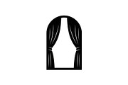 Window Curtain Silhouette Bundle, an Illustration by Creativeshirt (Thumbnail 31 of 51)