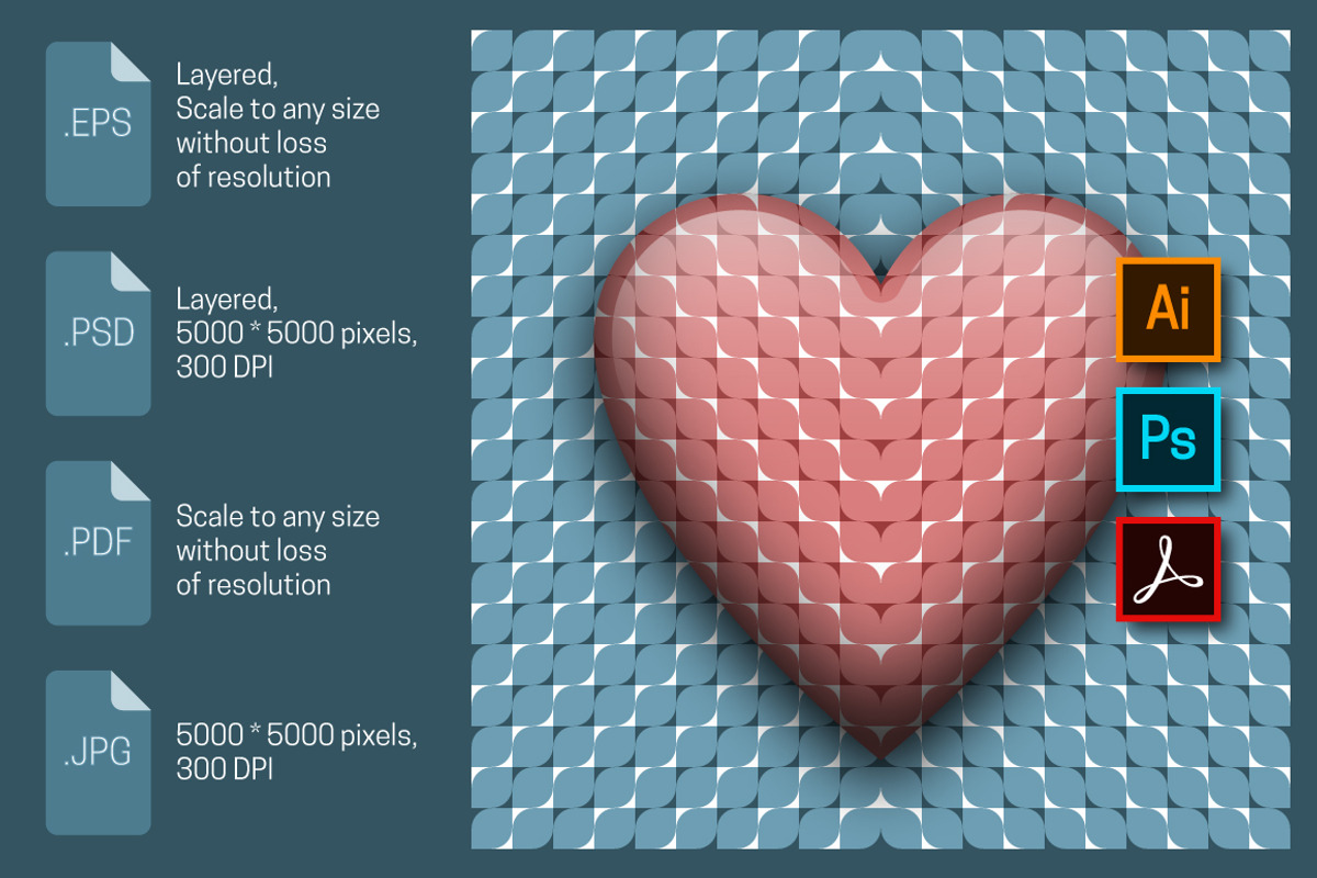 Heartbeat optical illusion, an Object Illustration by Guten Tag Vector (Photo 1 of 2)