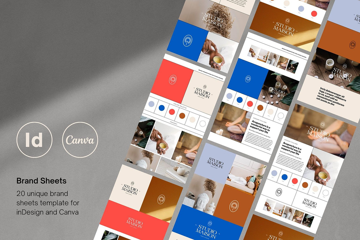 Brand Style Guide Sheets, a Presentation Template by Alexandra Piros Design (Photo 1 of 12)