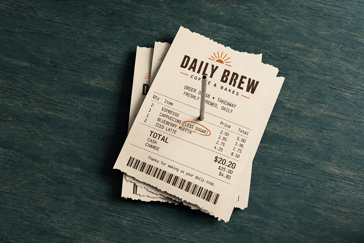 Receipt Mockup