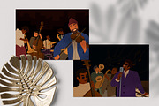 Musicians playing jazz in band set, a Person Illustration by Good Studio (Thumbnail 7 of 8)