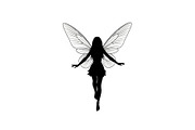 Magical Fairy Silhouette Bundle, an Illustration by jahid234 (Thumbnail 27 of 51)