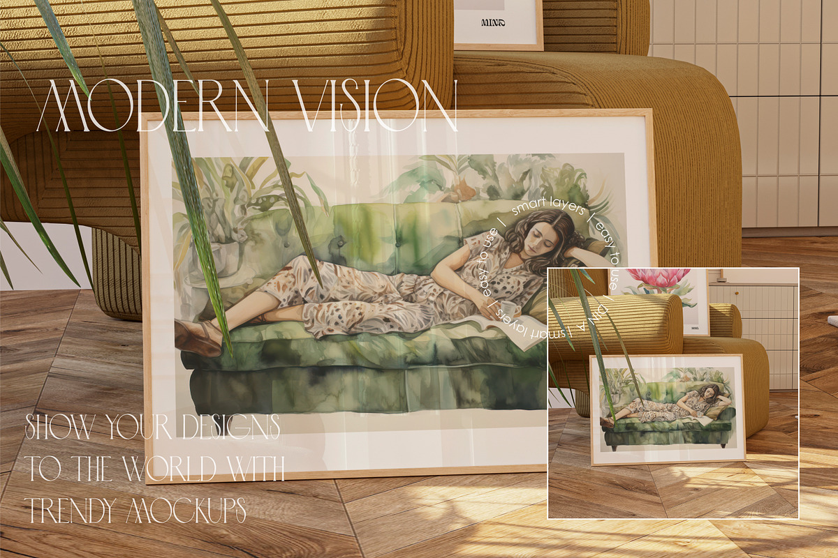 ADELE ROOM | Frame mockup set, a Household Mockup by yuliyuri.studio (Photo 25 of 44)