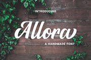 Allora, a Script Font by Wesley Barnes (Thumbnail 1 of 8)