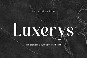 Luxerys - Luxurious Serif Font