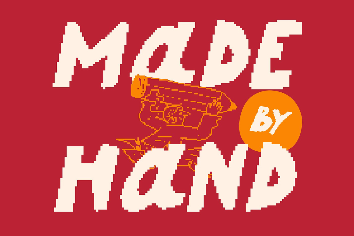 CS Adelmo Pixel, a Sans Serif Font by Craft Supply Co. (Photo 2 of 8)