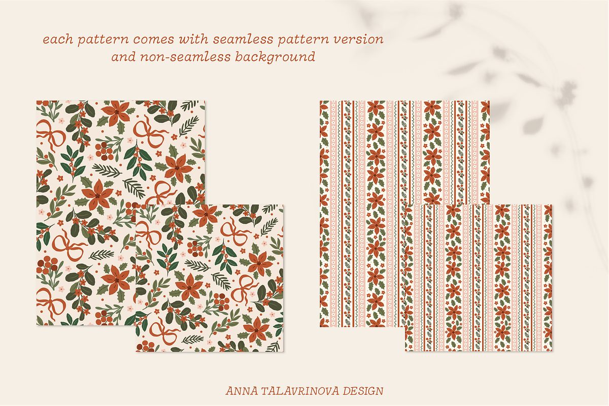 Traditional Christmas patterns, a Pattern Graphic by Cozy pattern shop (Photo 9 of 13)