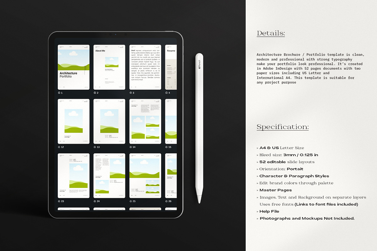 Architecture Portfolio Template, a Brochure Template by ArtisanaAura (Photo 3 of 18)