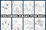 Jelly Bean Snow Park Coloring Pages, an Animal Illustration by maggiesar (Thumbnail 3 of 4)