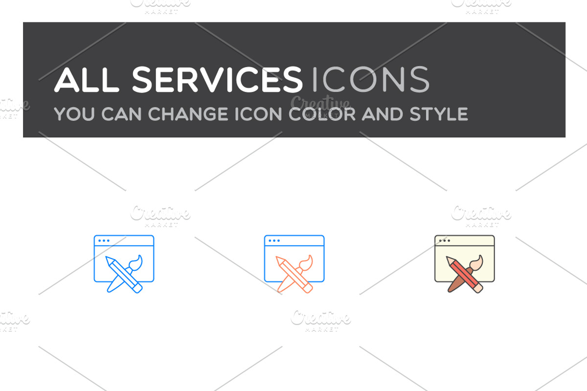 Most Essential Services Icons, an Icon by DeepDesign