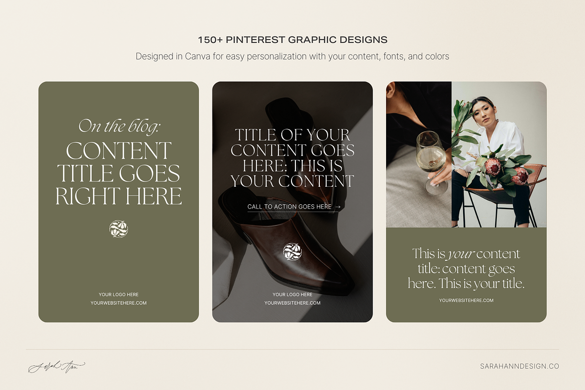 Pinterest Templates: Vera, a Social Media Template by Sarah Ann Design (Photo 3 of 5)