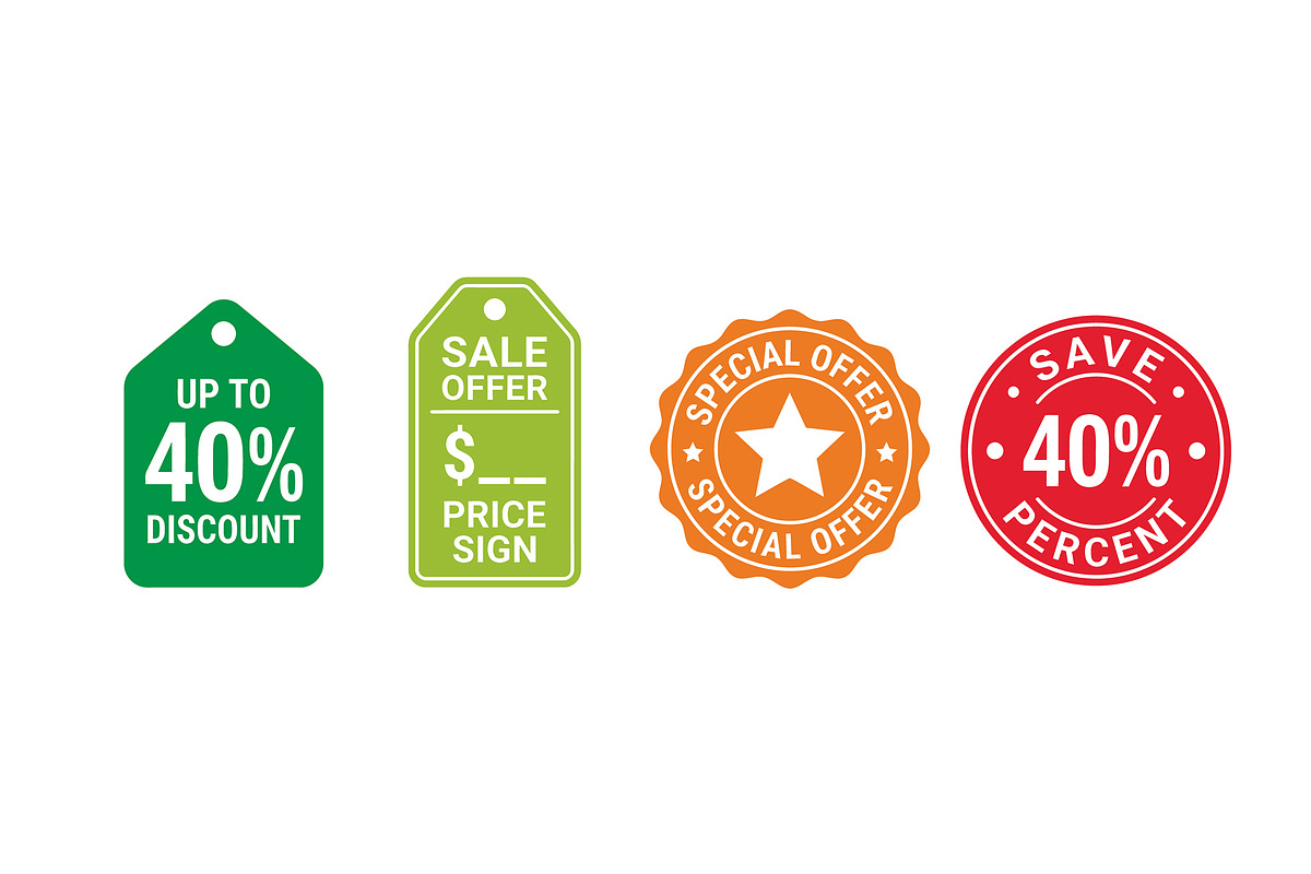 Store Open Discount Offer Tag Vector, an Object Graphic by zahidhossainalif (Photo 3 of 3)