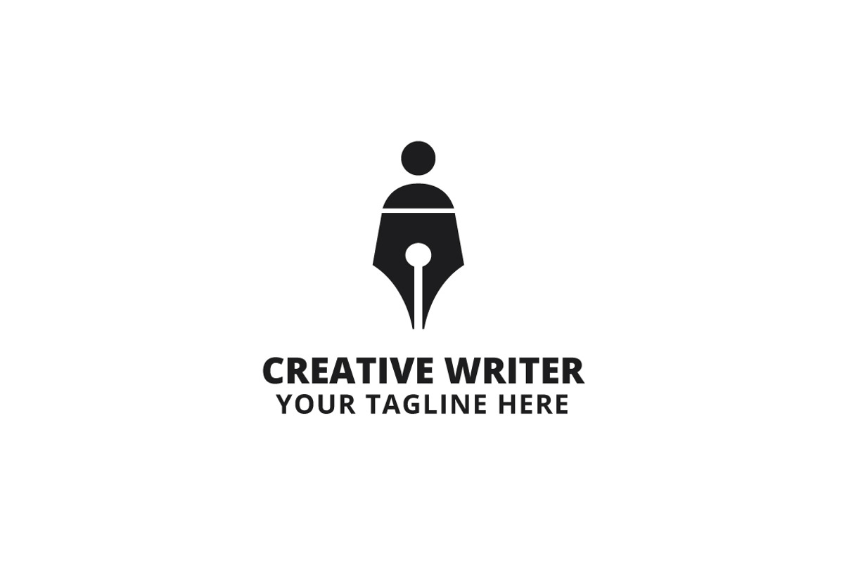 Creative Writer Logo Template, a Branding & Logo Template by Logo20