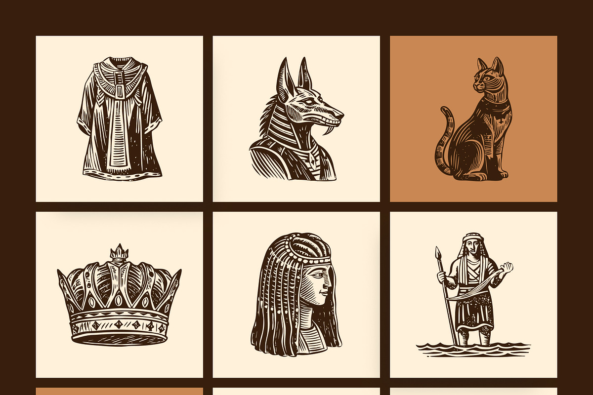 Vintage Cultures and Civilization, a Person Illustration by Creative Stall (Photo 24 of 33)