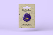Pin Button Mockup - 8 Views, an Advertising Mockup by Illusiongraphic (Thumbnail 2 of 23)