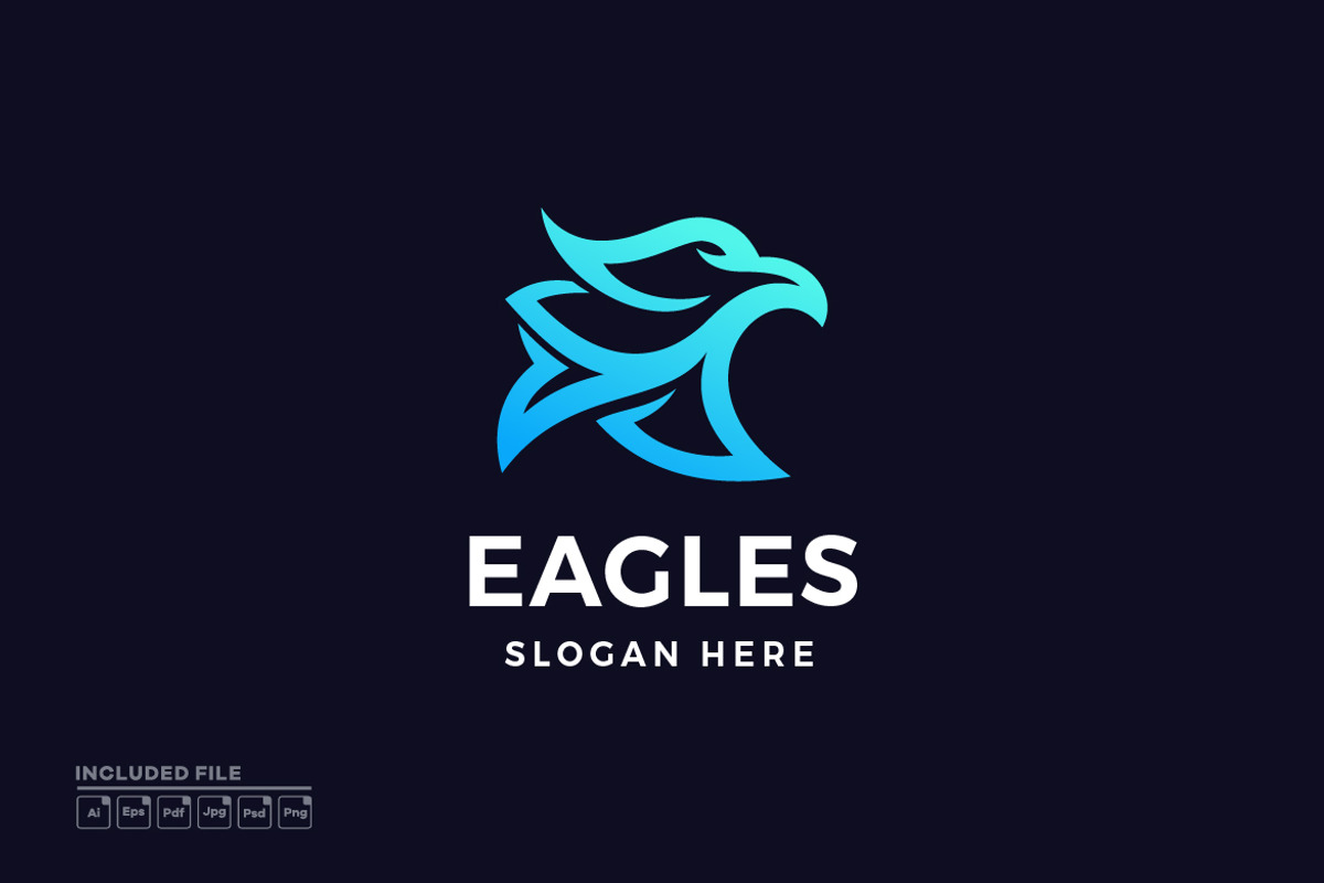 Eagle Logo Vector Icon Illustration, a Branding & Logo Template by yuanesei