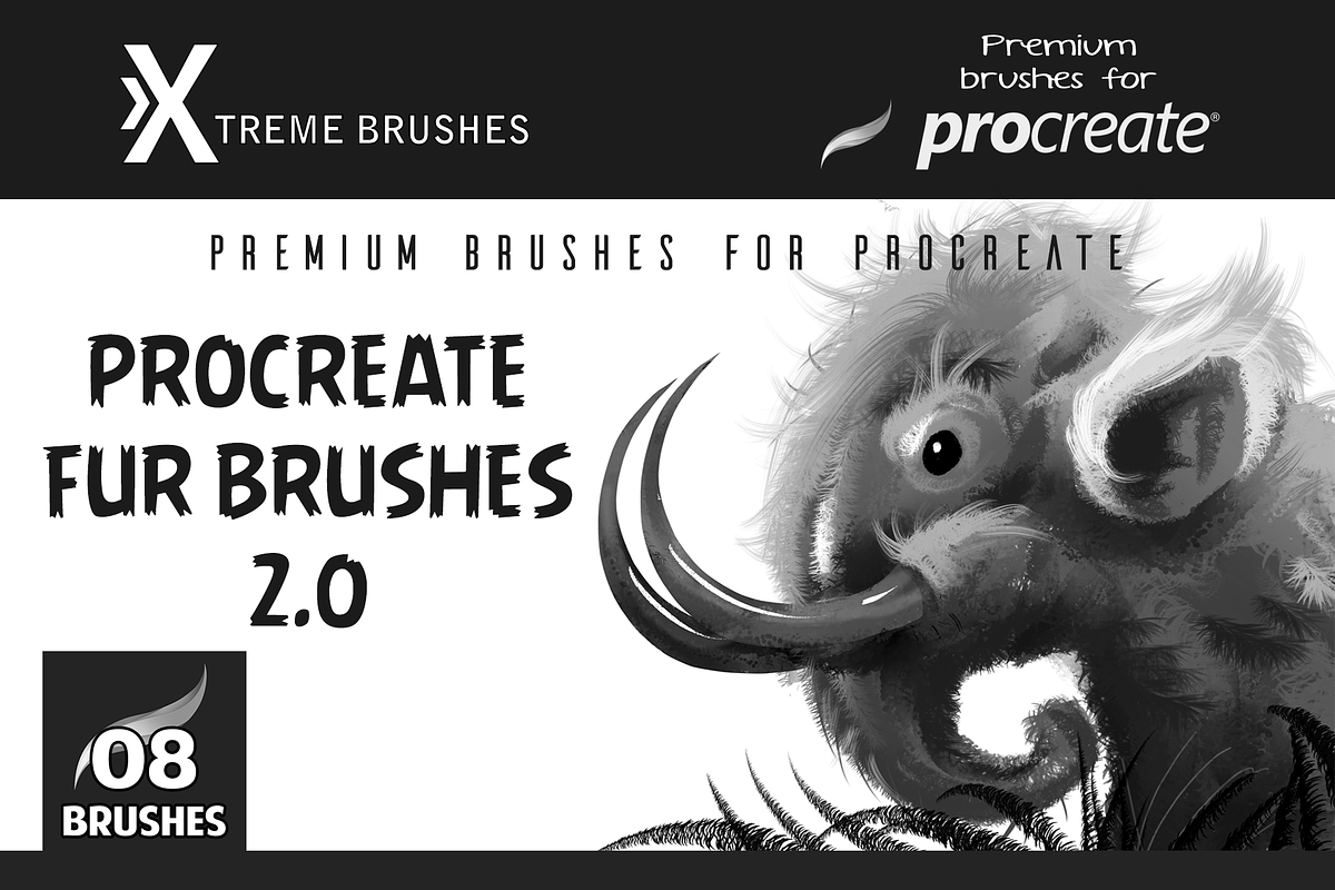 Procreate MEGA BUNDLE! (1K+ BRUSHES), a Brush Add-On by Extreme Brushes (Photo 44 of 47)