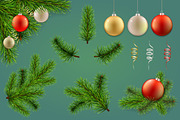 Set for Merry Christmas cards., a Decorative Illustration by belander (Thumbnail 2 of 10)