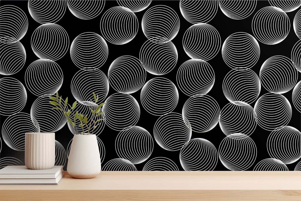 Free Linear Circles, a Pattern Graphic by MalyskaStudio (Photo 2 of 5)