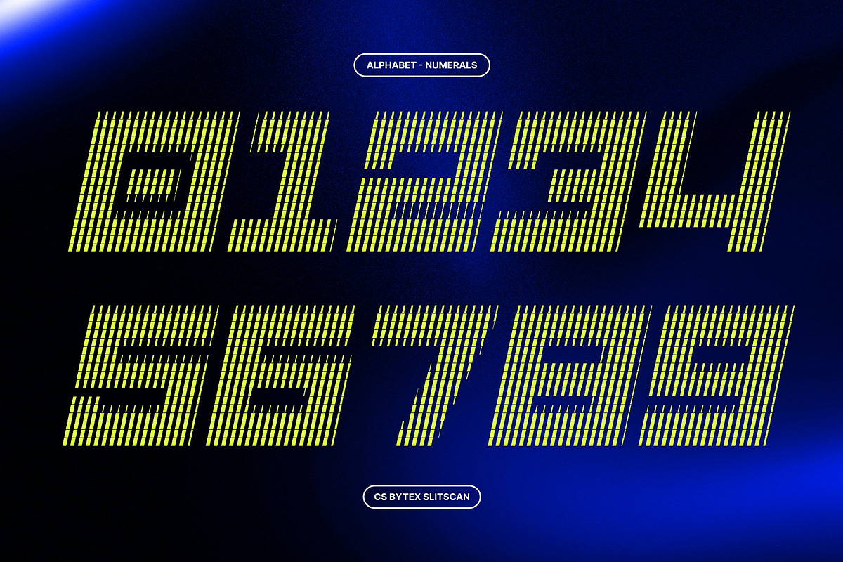 CS Bytex Slitscan, a Sans Serif Font by Craft Supply Co. (Photo 5 of 8)