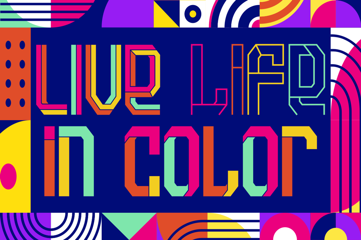 Paint Burst Unique Colorful Font, a Font by PutraCetol Studio (Photo 2 of 11)
