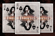 Halloween Play Card Party Flyer, a Flyer Template by Ade Concept (Thumbnail 1 of 5)