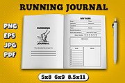 Running journal kdp template, a Magazine Template by TiveCreate (Thumbnail 1 of 3)