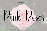 Pink Roses, a Handwritten Font by InermediaSTUDIO (Thumbnail 1 of 8)
