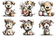 Whimsical Easter Dogs Clipart, an Illustration by Sublimation Artist (Thumbnail 6 of 7)