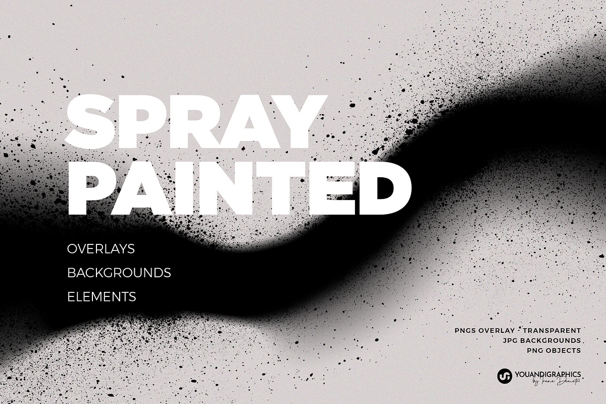 Spray Painted Overlays - Backgrounds, a Background Graphic by Youandigraphics (Photo 1 of 10)