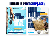Travel Agency Social Media Kit, a Social Media Template by Carsindesign Templates (Thumbnail 3 of 3)
